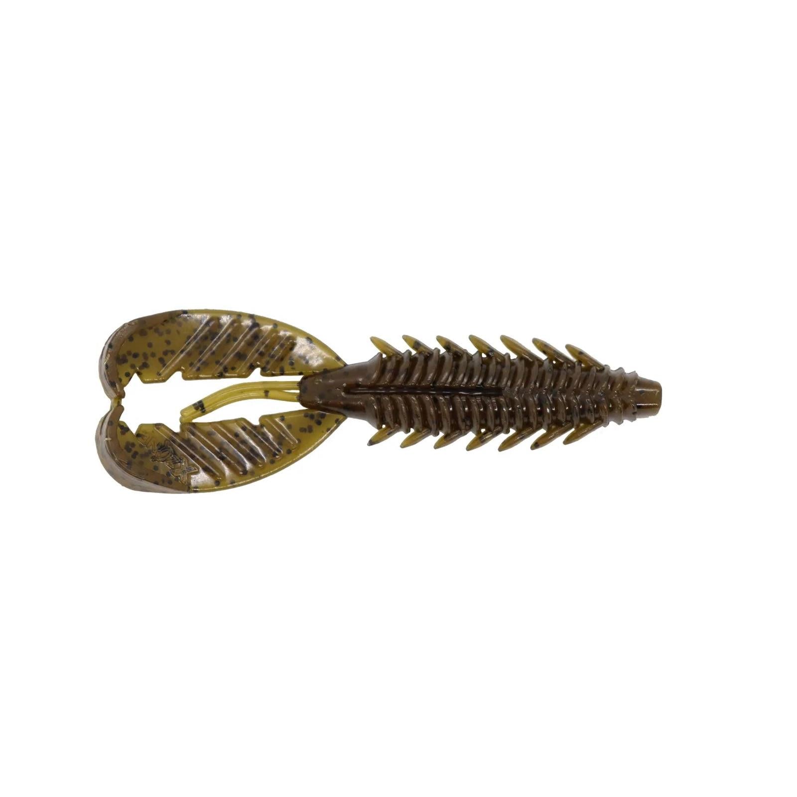View of X Zone Adenaline Craw Green Pumpkin Black Flake available at EZOKO Fishing