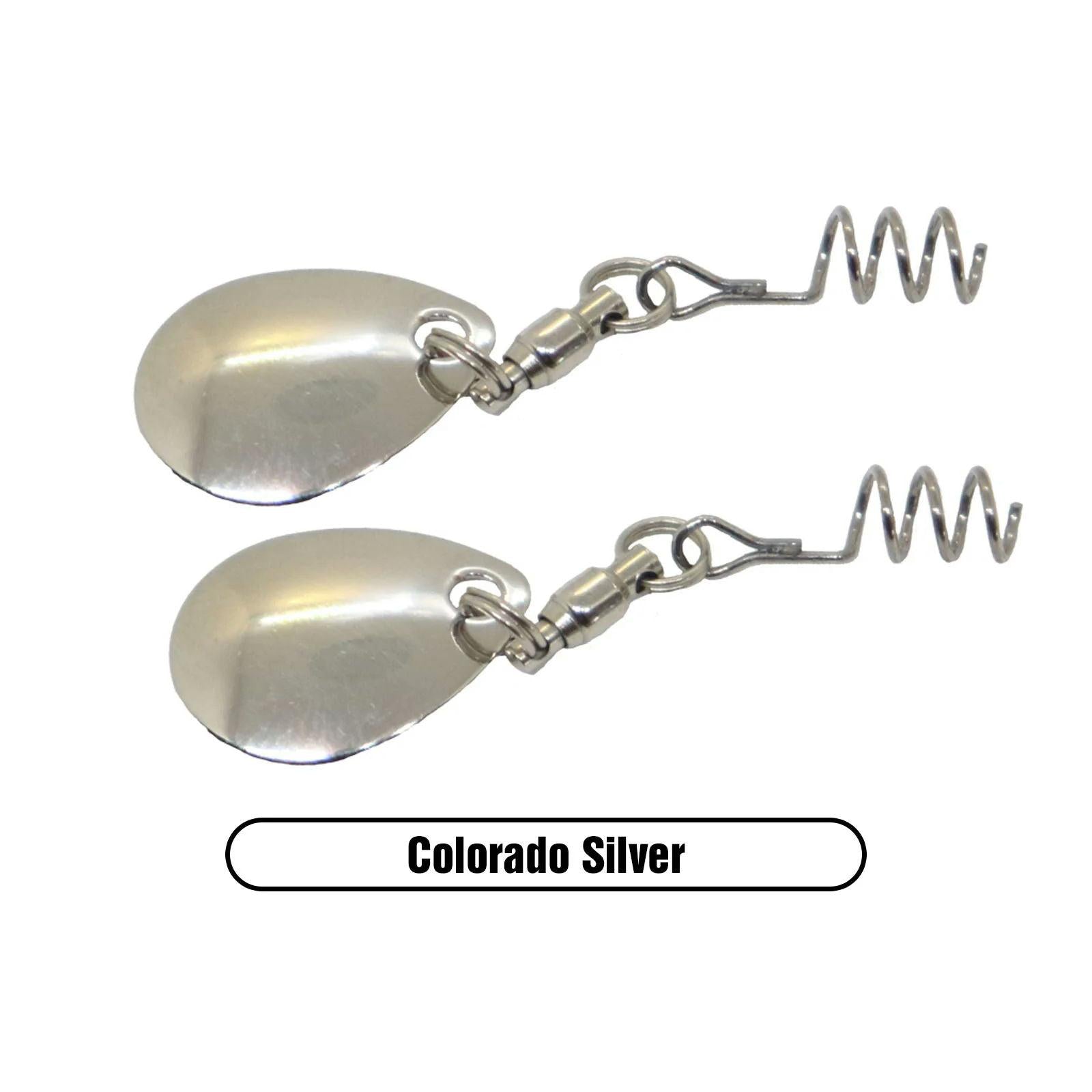 View of X Zone Blade Spin Colorado Silver available at EZOKO Fishing