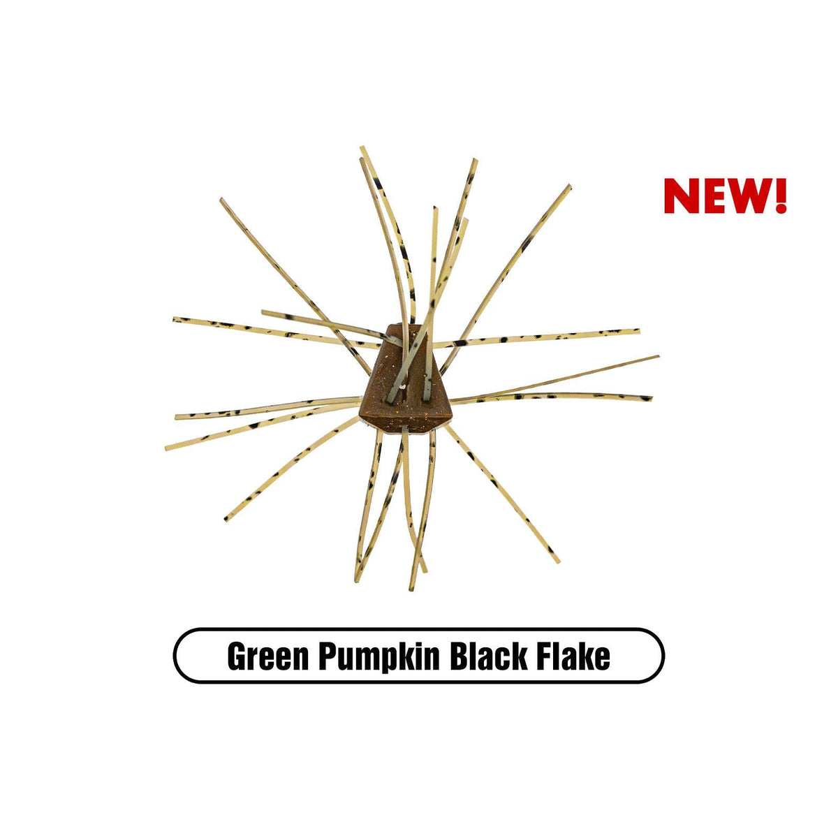 View of Soft Baits X Zone GBO 13mm (Non-Salted) Green Pumpkin Black available at EZOKO Fishing