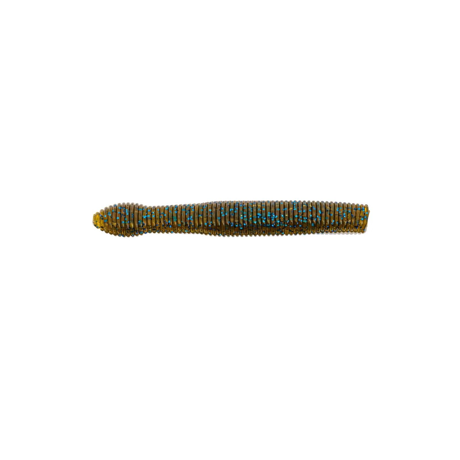 View of X Zone Ned Zone Stick Bait Green Pumpkin Blue Flake available at EZOKO Fishing
