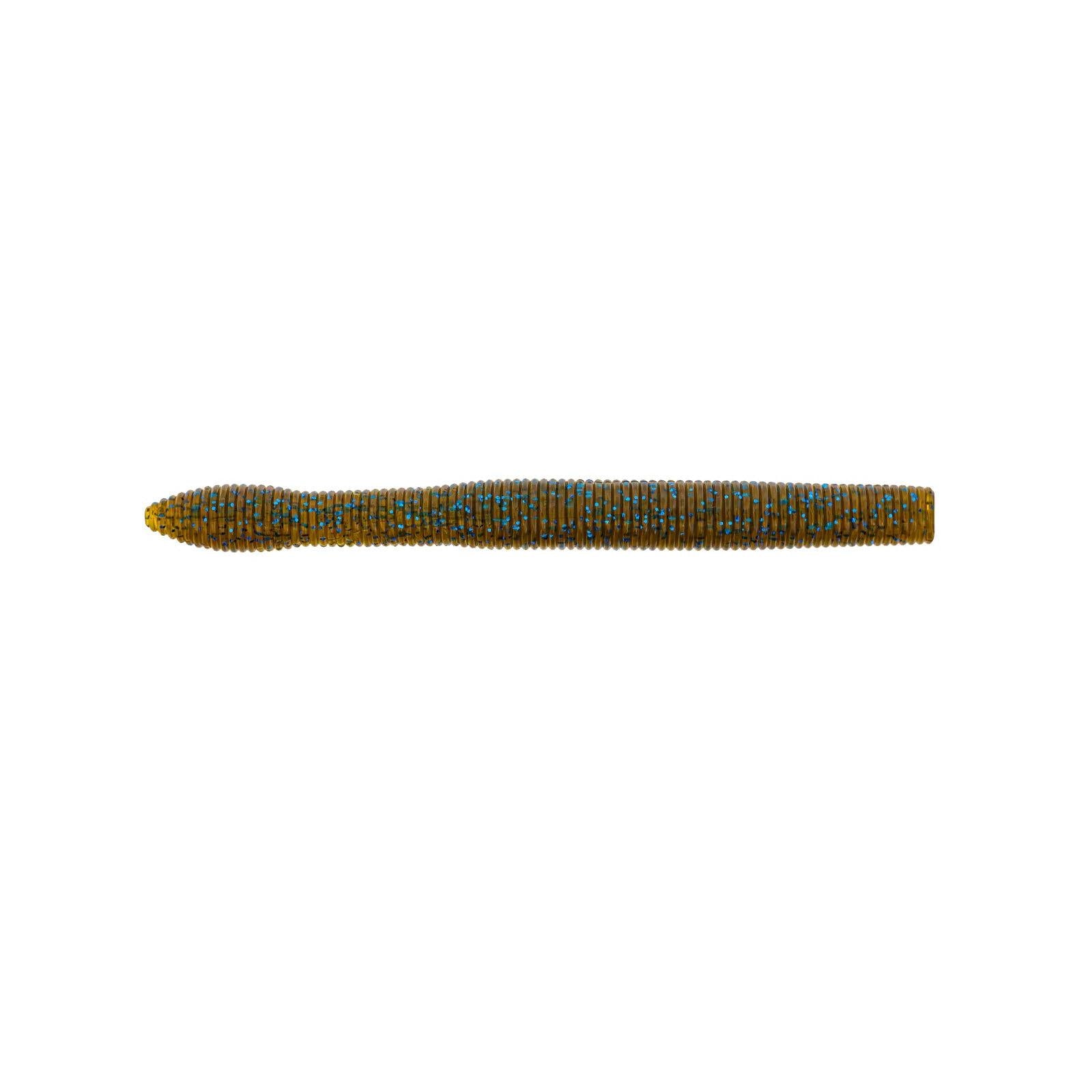 View of X Zone Neko Ned Zone Stick Baits Green Pumpkin Blue Flake available at EZOKO Fishing