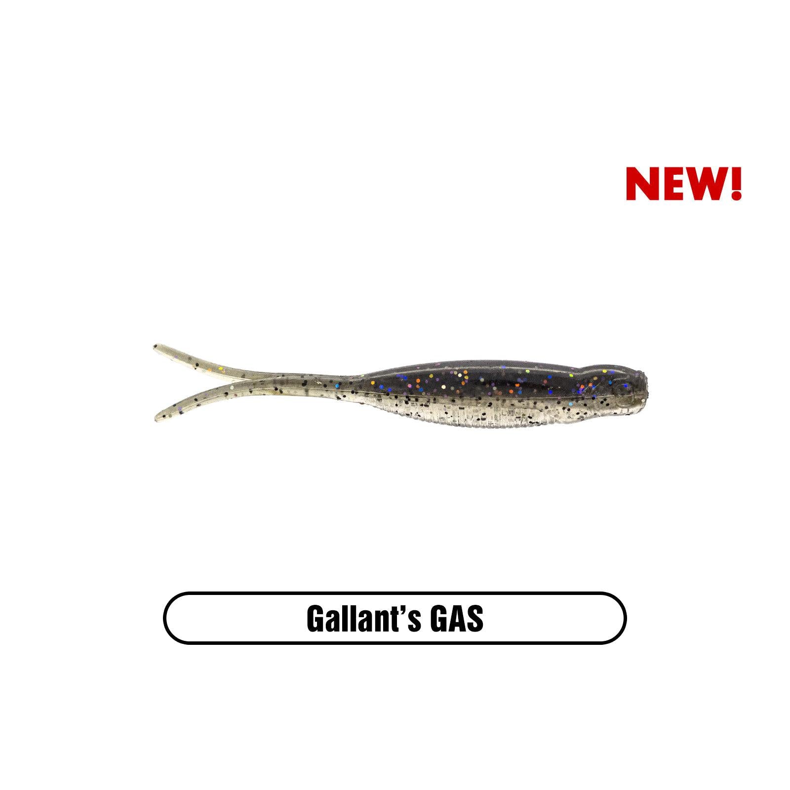 View of Soft Baits X Zone Scented Stealth Minnow 2.75" Gallant's GAS available at EZOKO Fishing