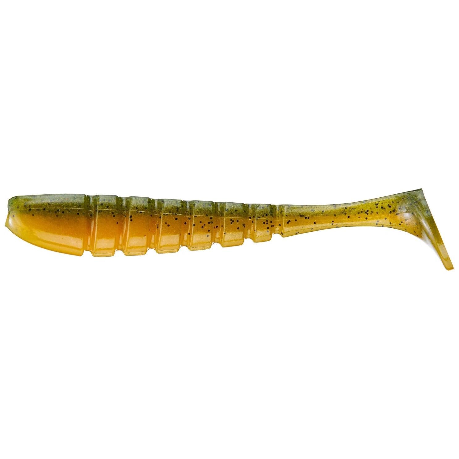 View of X Zone Swammer Swimbaits 5.5" - 4pk Perch available at EZOKO Fishing