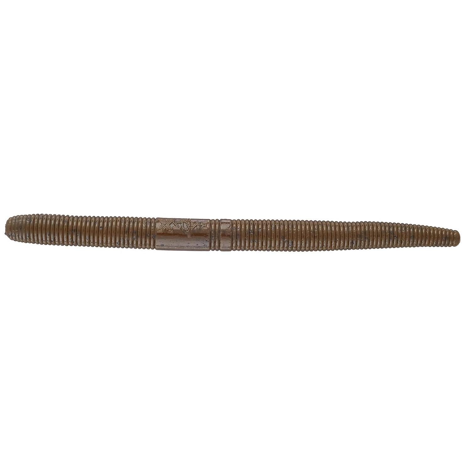 View of X Zone True Center Stick Bait 5" - 8pk Green Pumpkin Black Flake available at EZOKO Fishing