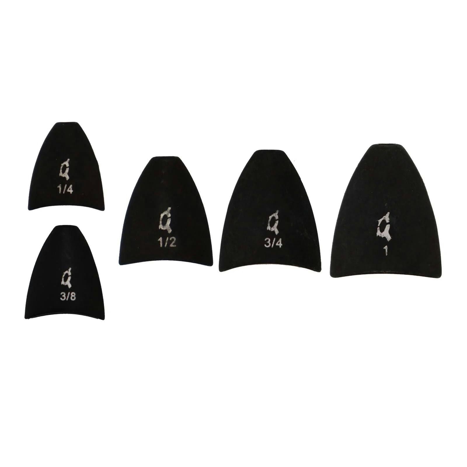 View of X Zone Tungsten Arrowhead Weight Black, Chip Resistant 1/2oz - 2pk available at EZOKO Fishing