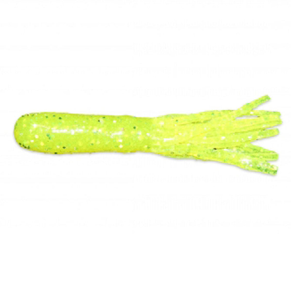 View of Softbaits X Zone X-Tubes 3.75" - 8pk Chartreuse Bomb available at EZOKO Pike and Musky Shop