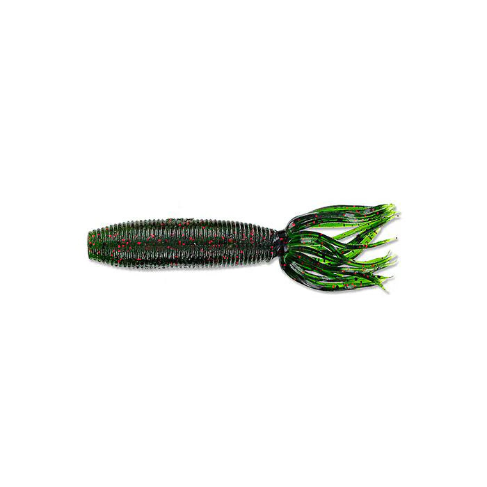 View of Soft Plastic Yamamoto Fat Ika 4" WATERMELON W/ BLACK & RED FLAKE available at EZOKO Fishing