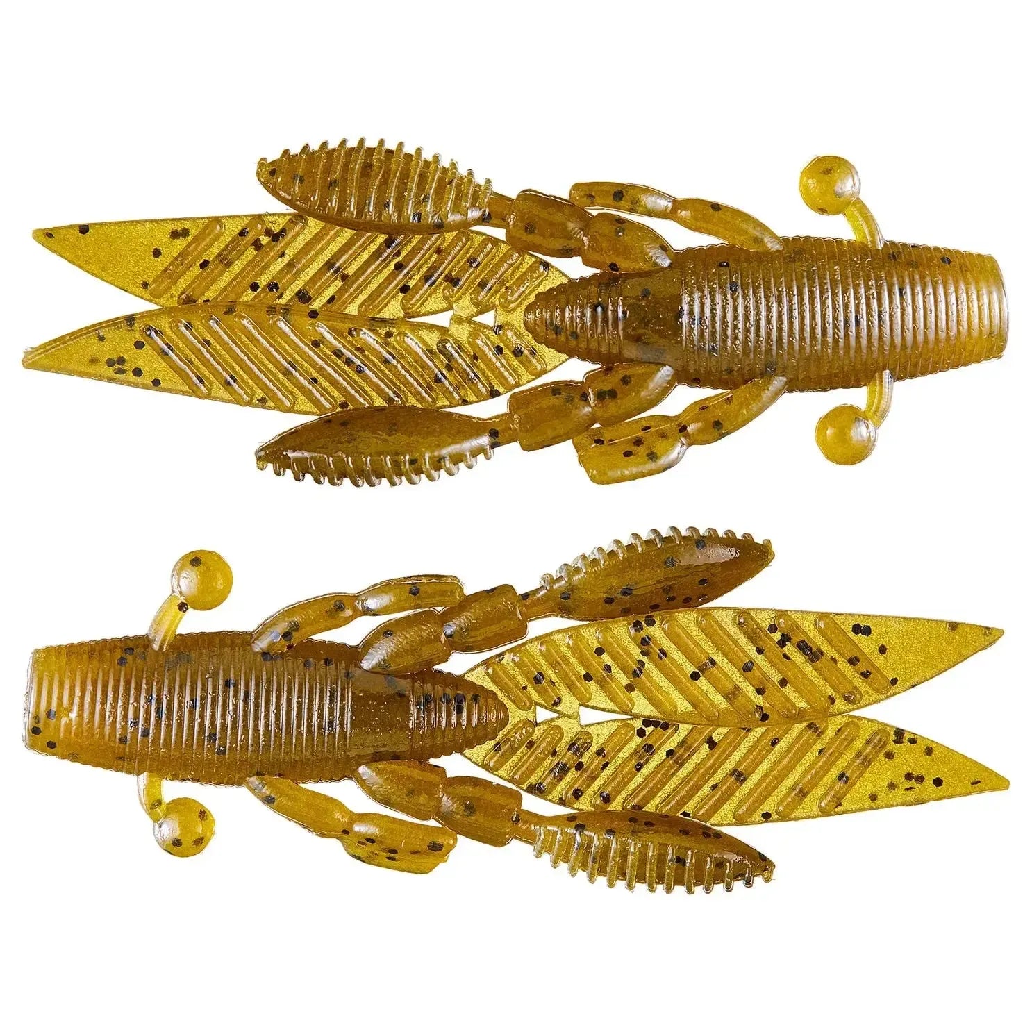 View of Craw Yamamoto Flappin Hog 3.75" GREEN PUMPKIN W/ LARGE BLACK available at EZOKO Fishing
