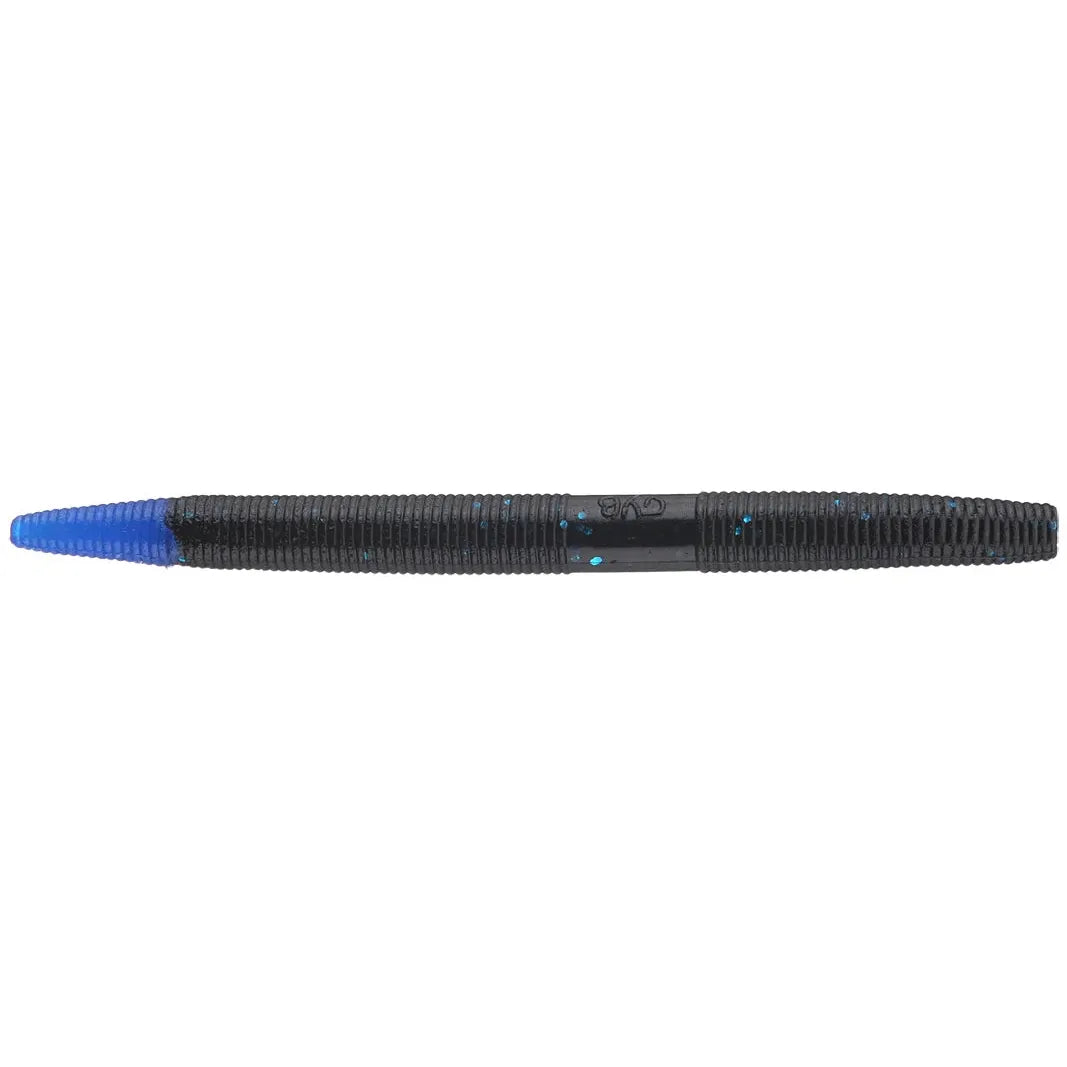View of Softbaits Yamamoto Senko 5" Black W/ Large Blue Flake/Clear Blue Tail available at EZOKO Fishing