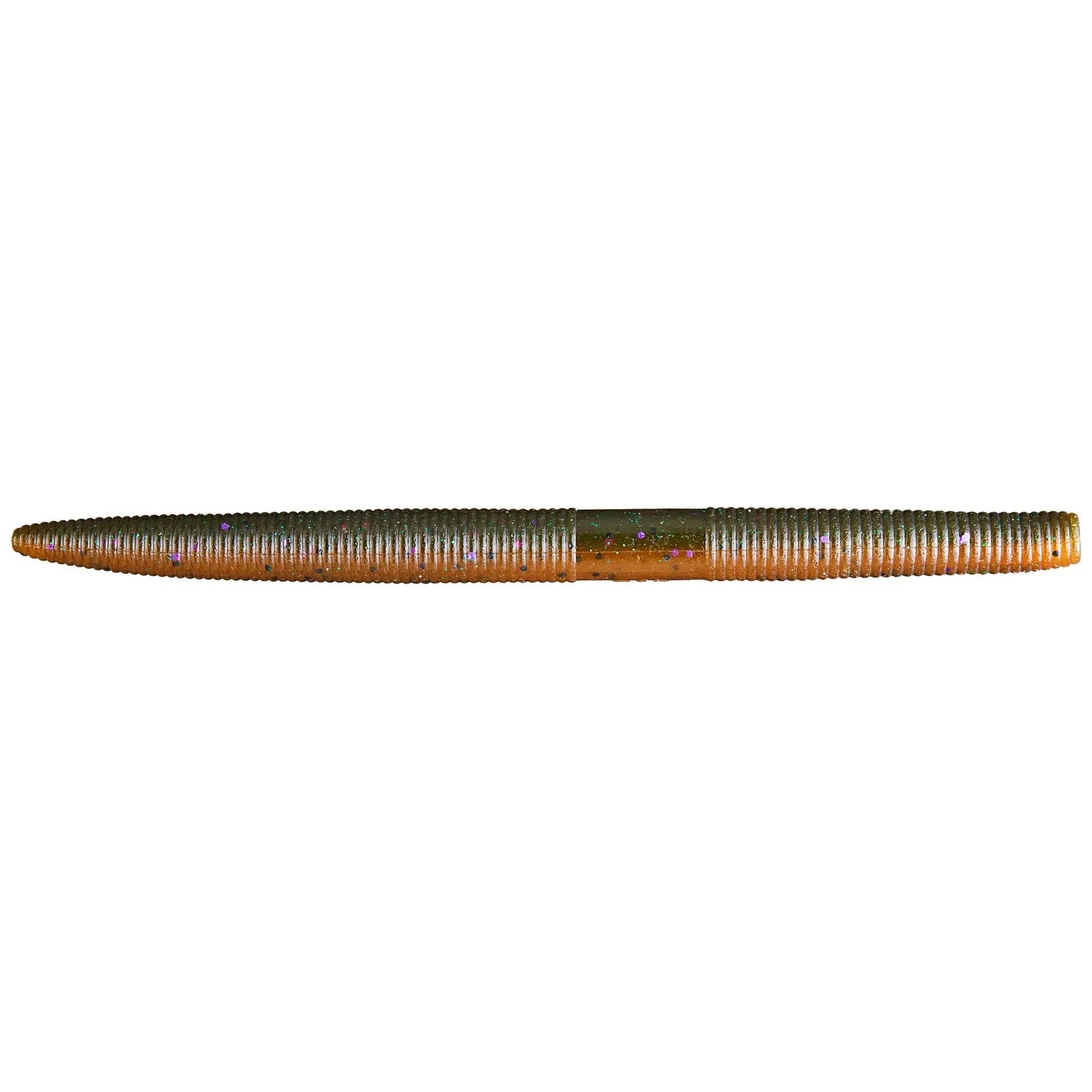 View of Softbaits Yamamoto Senko 5" Dark Green Pumpkin W/ Amber Laminate available at EZOKO Fishing