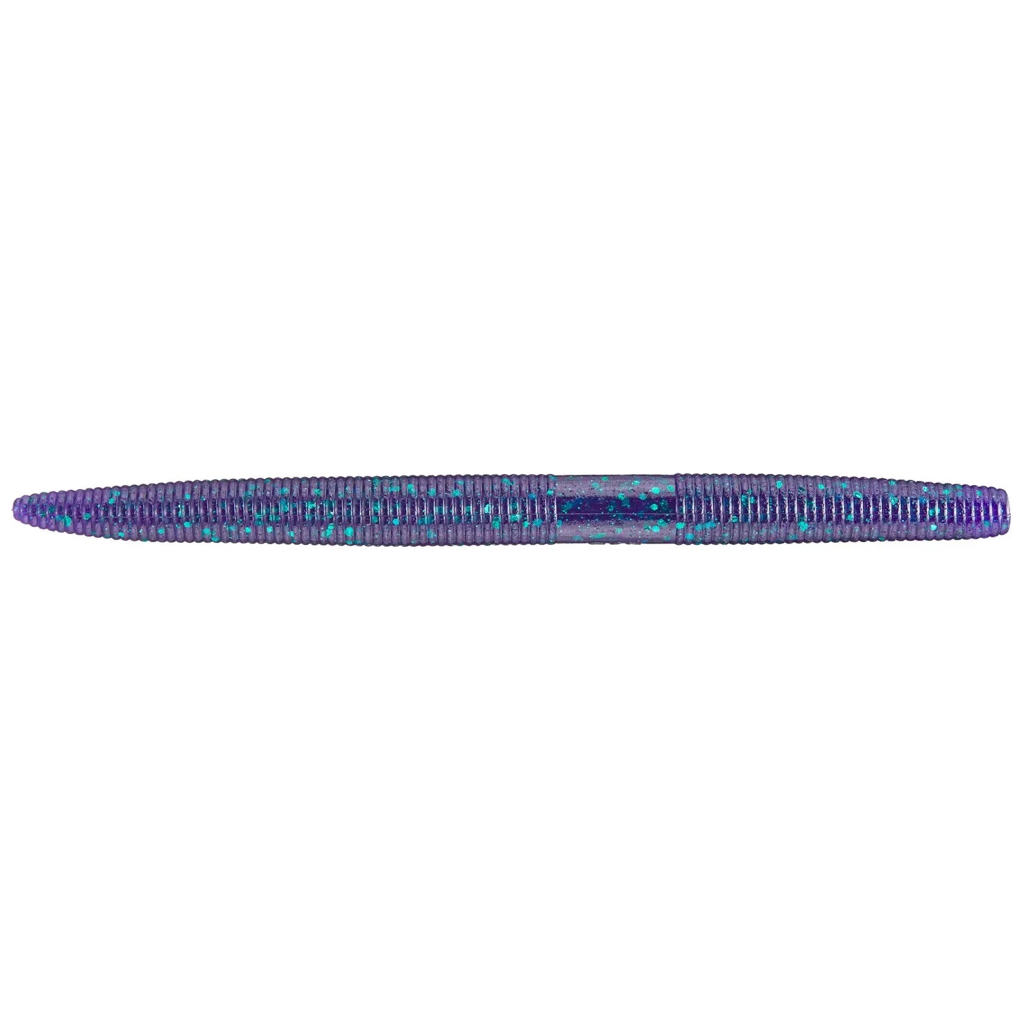 View of Softbaits Yamamoto Senko 6" June Bug Purple W/ Emerald Flake available at EZOKO Fishing