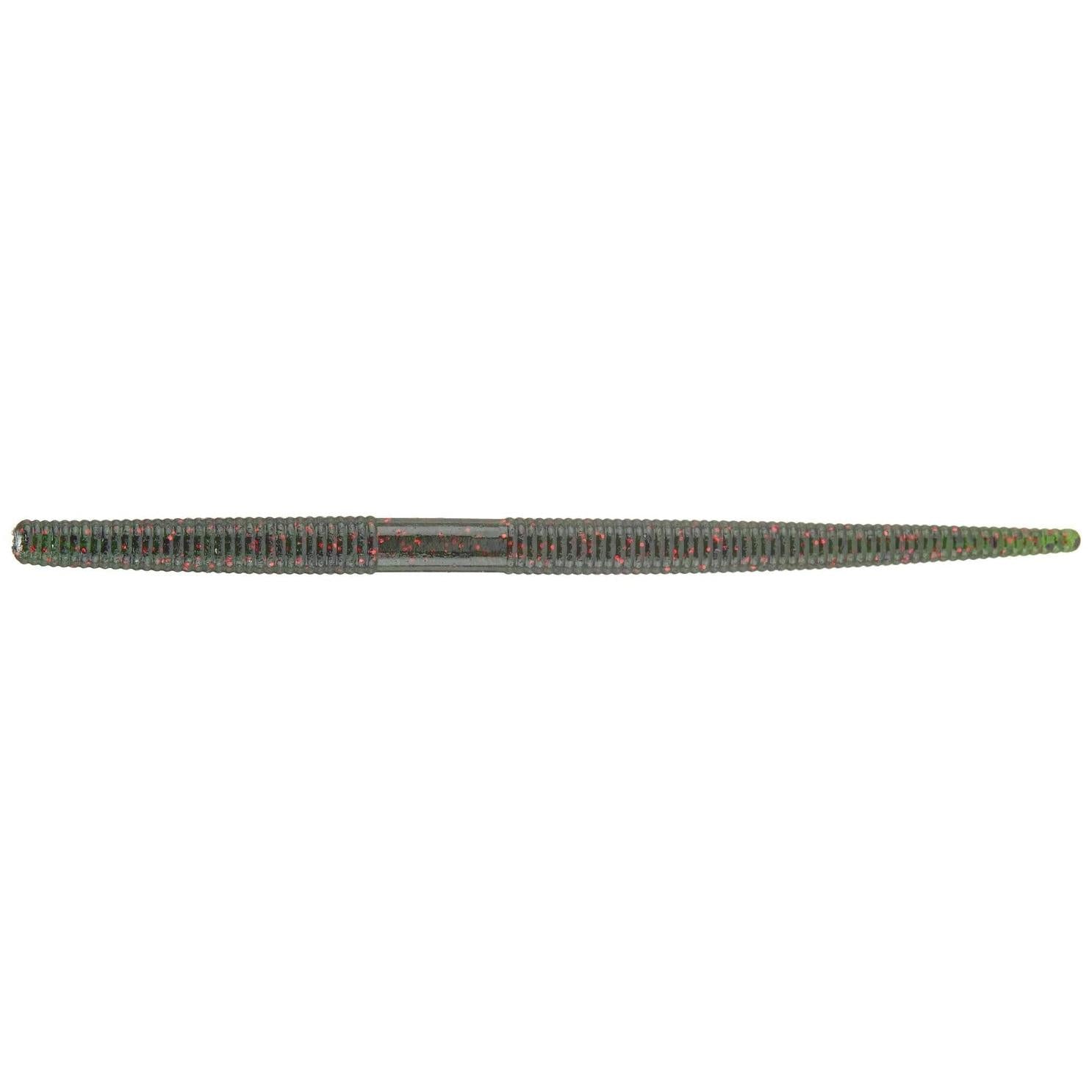 View of Softbaits Yamamoto Thin Senko 5" Watermelon W/ Black & Red Flake available at EZOKO Fishing