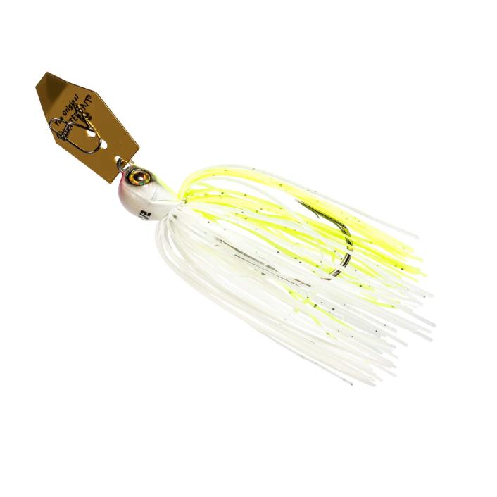 View of Chatterbaits Z-Man Chatterbait Elite Evo 3/8oz Chartreuse/White available at EZOKO Fishing