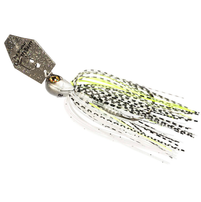 View of Chatterbaits Z-Man Chatterbait Elite Evo Glitter Bomb available at EZOKO Pike and Musky Shop