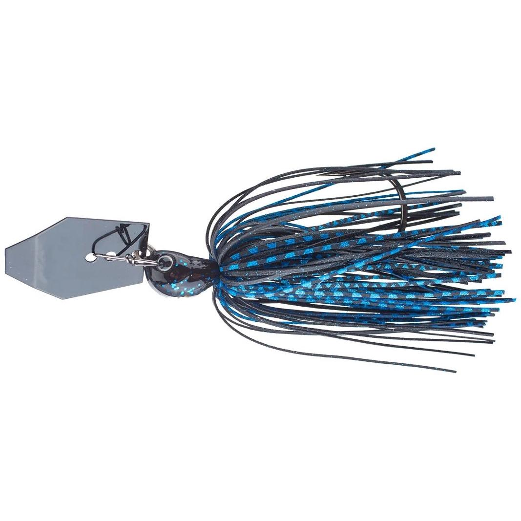View of Z-Man CHATTERBAIT JACKHAMMER 3/8 OZ BLACK/BLUE available at EZOKO Fishing