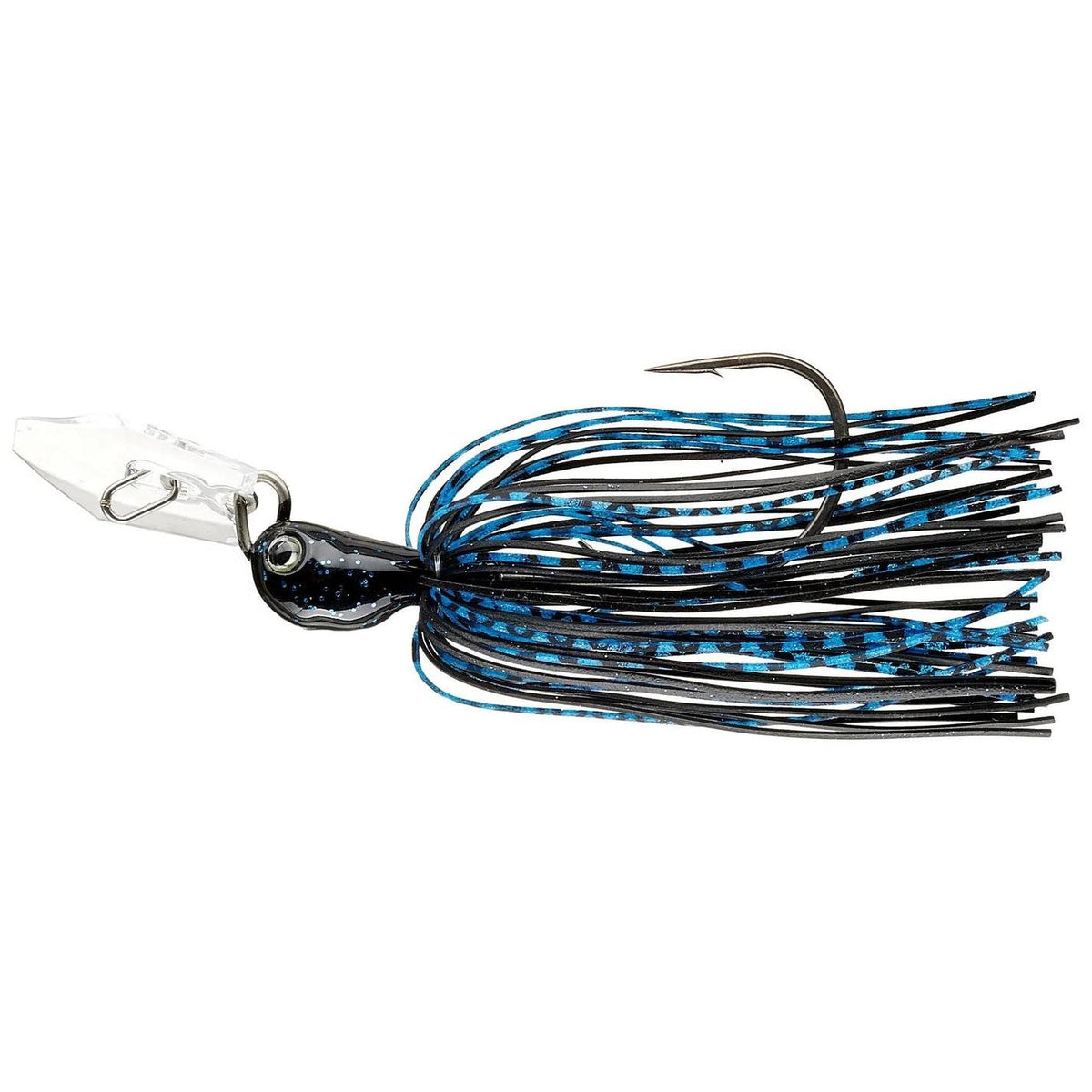 View of Z-Man CHATTERBAIT JACKHAMMER STEALTHBLADE 3/8 OZ BLACK BLUE available at EZOKO Fishing