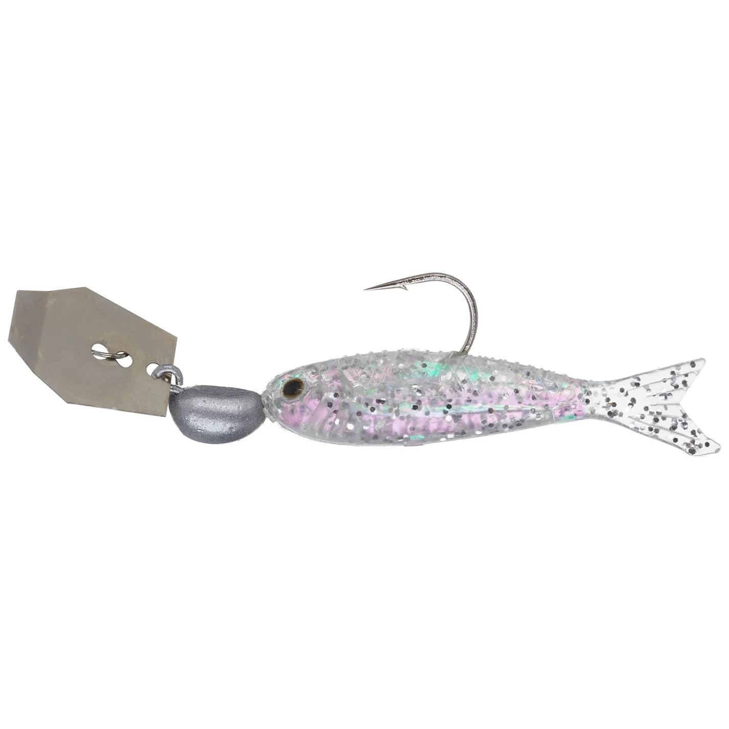View of Z-Man FLASHBACK MINI 1/8 OZ SILVER/NATURAL available at EZOKO Fishing