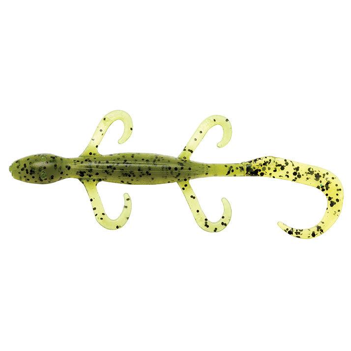 View of Softbaits Z-Man LizardZ 6" WATERMELON/CHARTREUSE TAIL available at EZOKO Fishing