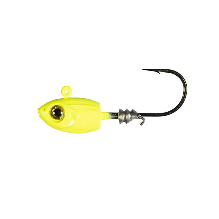 View of Jig Head Z-Man Micro Shad HeadZ 1/16 OZ CHARTREUSE available at EZOKO Pike and Musky Shop