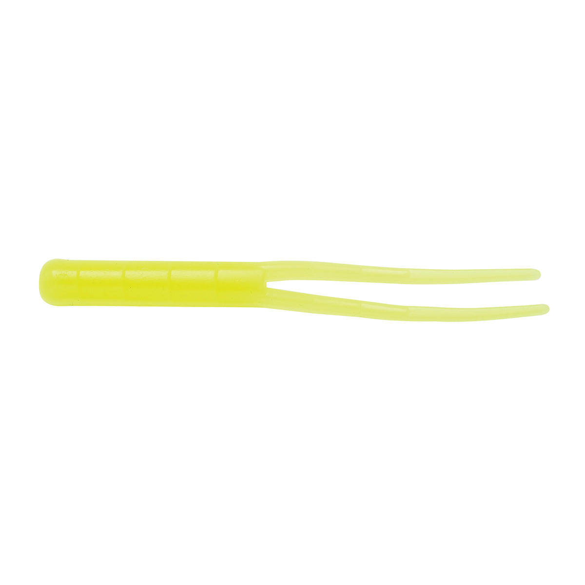 View of Softbaits Z-Man Split Tail TrailerZ HOT CHARTREUSE available at EZOKO Pike and Musky Shop