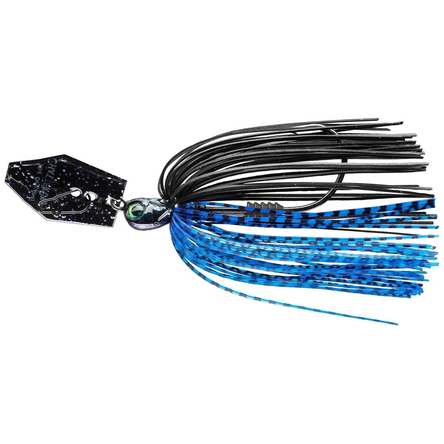 View of Z-Man TUNGSTEN CHATTERBAIT ELITE EVO 1/2 OZ BLACK/BLUE available at EZOKO Fishing