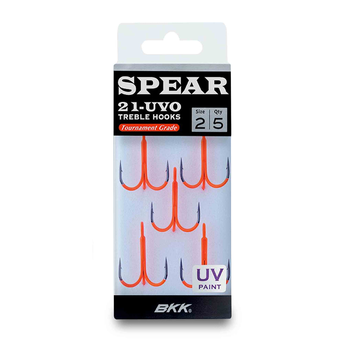 View of Hooks BKK Spear-21 UVO Treble Hooks available at EZOKO Pike and Musky Shop