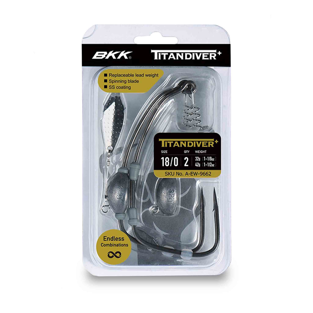 BKK Titan Diver+ Swimbait Hook | pike & musky rig #12/0 / 12g/18g