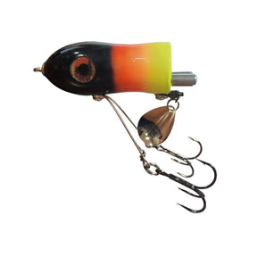 View of Topwater Chaos Tackle Little Flaptail Firetail available at EZOKO Pike and Musky Shop