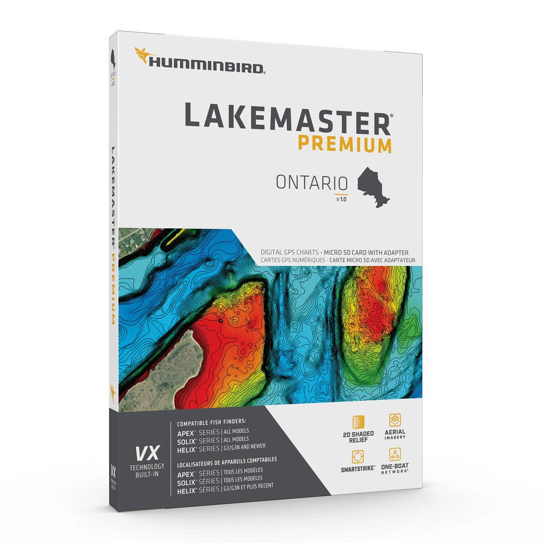 View of Mapping Humminbird Lakemaster VX Premium - Ontario V1 available at EZOKO Pike and Musky Shop