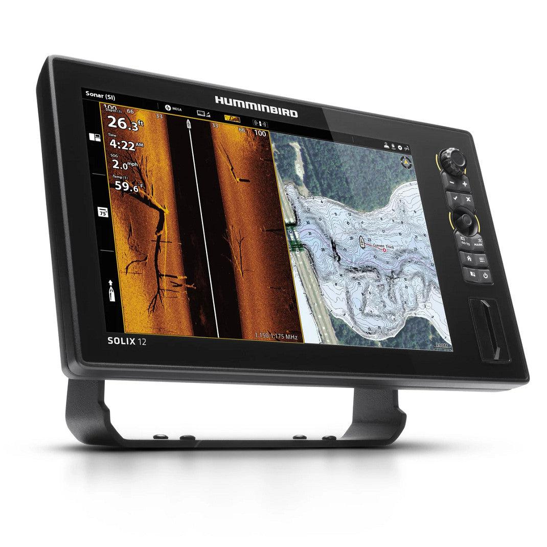 View of fish_finder Humminbird Solix 12 CHIRP MEGA SI+ G3 available at EZOKO Pike and Musky Shop