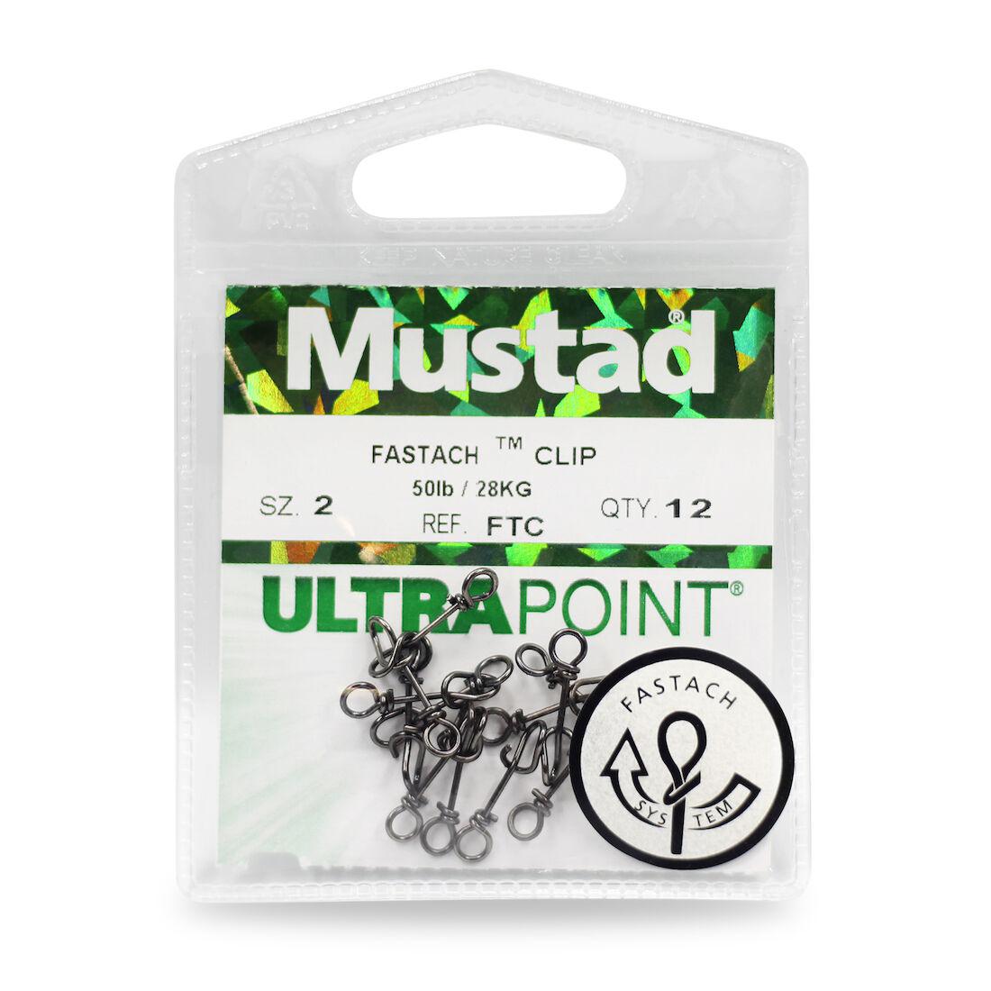 Mustad Ultrapoint Fastach™ Clip Snaps-Swivels-Split-Rings